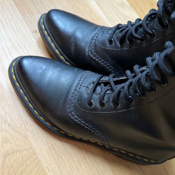 Yohji Yamamoto X Doc Martens Women’s Black Pointy Toe Combat Boots Size 7 Y’s - Picture 3 of 11